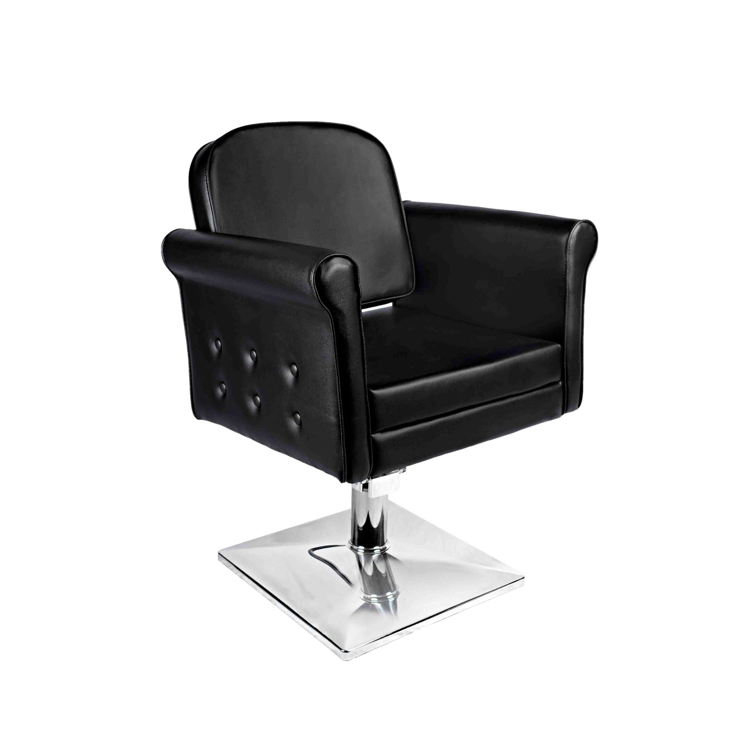 Silla de Peluquería CHESTER II con Base Cuadrada y Estilo Clásico Elegante