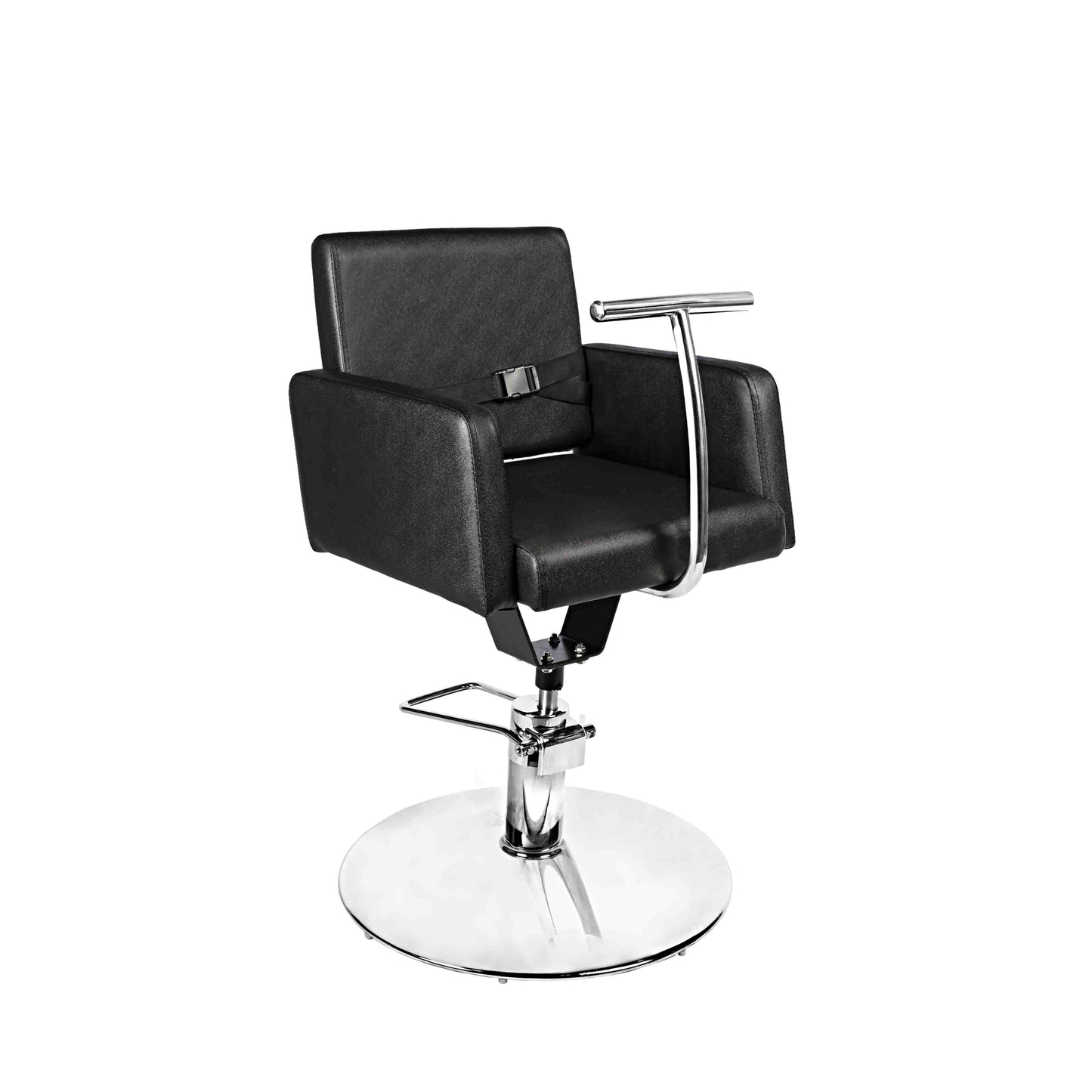 Chaise de coupe pour enfants avec ceinture et support - Noir