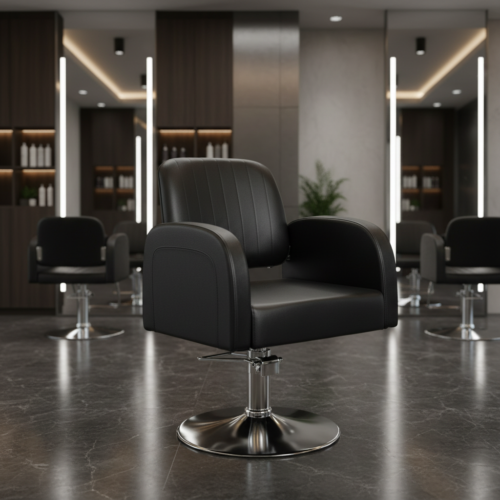 Forfait Salon de Coiffure OR Complet – 3 Coiffeuses + 3 Chaises + 2 Bacs à Shampoing + Réception + Salle d'Attente