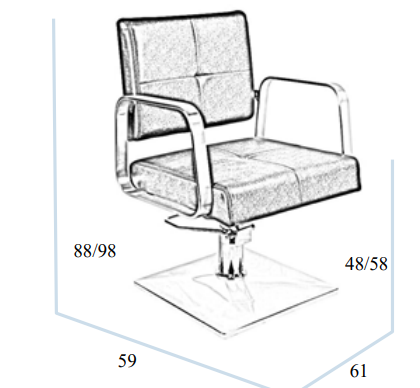 Fauteuil de barbier NARA – Design professionnel et élégant