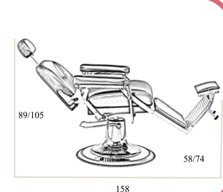 Sillón de Barbero Dante – Negro con Base Cromada y Diseño Profesional