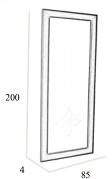 Tocador de Peluquería Selene – Espejo de Pared con Detalle Decorativo