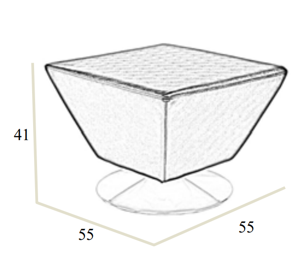 Cadeira de espera Celeste – Preta com base cromada