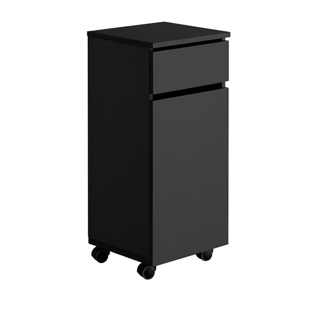 Cajonera Columba para Peluquería – 2 Cajones con Ruedas (Negro o Gris)