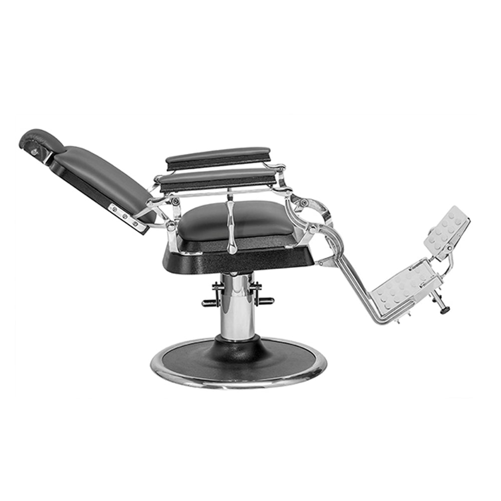 Sillón de Barbero Angelo – Reclinable y Ajustable con Base Hidráulica