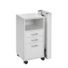 Table de manucure Astro avec lampe – Blanche et pliable