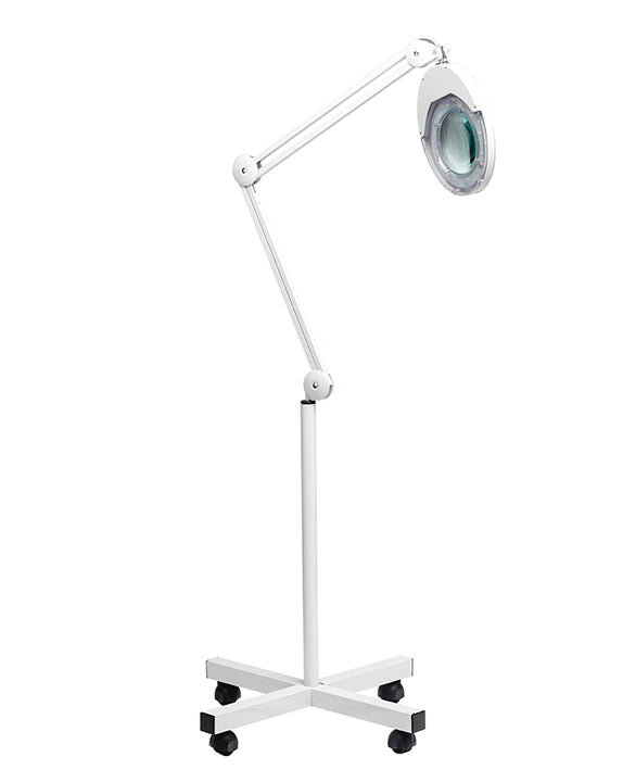 Lupa de pé LED com 5 dioptrias para estética e beleza
