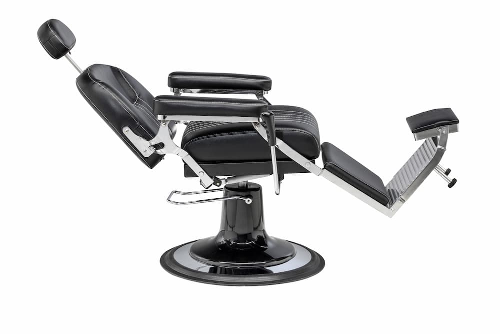 Sillón de Barbero Dante – Negro con Base Cromada y Diseño Profesional
