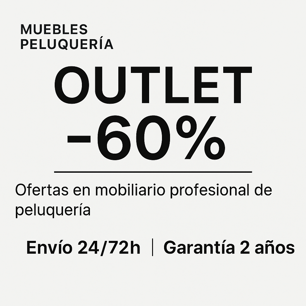 Outlet Muebles de Peluquería – Descuentos hasta –60%