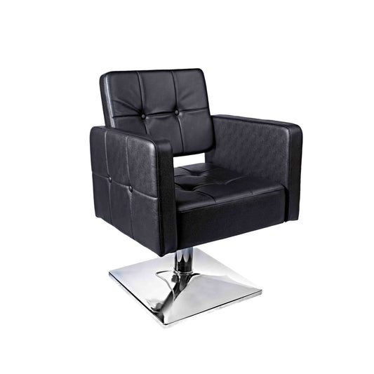 Silla de Peluquería NARA con Base Cuadrada | Estilo Elegante y Tapizado Acolchado