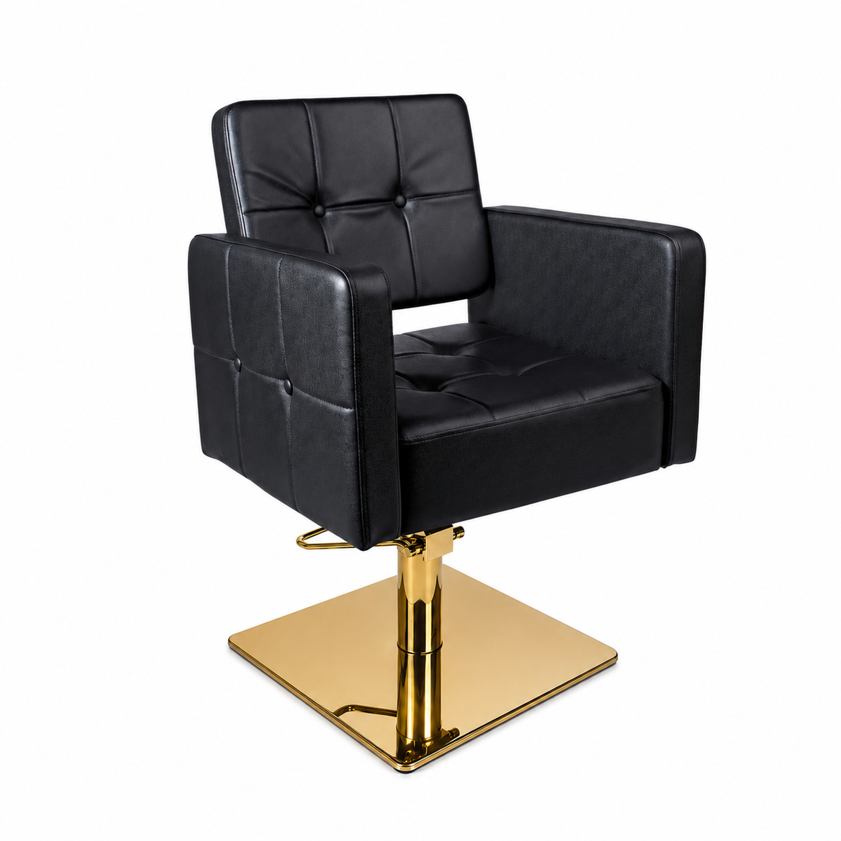 Fauteuil de salon AROA à base carrée | Style élégant et rembourrage rembourré