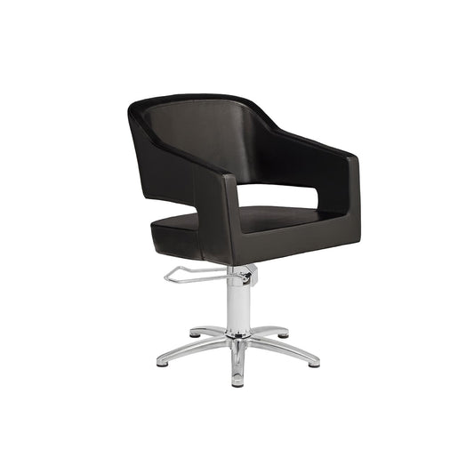 Silla de Peluquería Nerine con Base Estrella Cromada | Elegancia y Confort Profesional