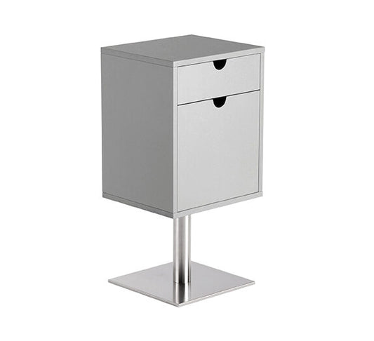 Cajonera de peluquería Lyra con base metálica – 2 cajones