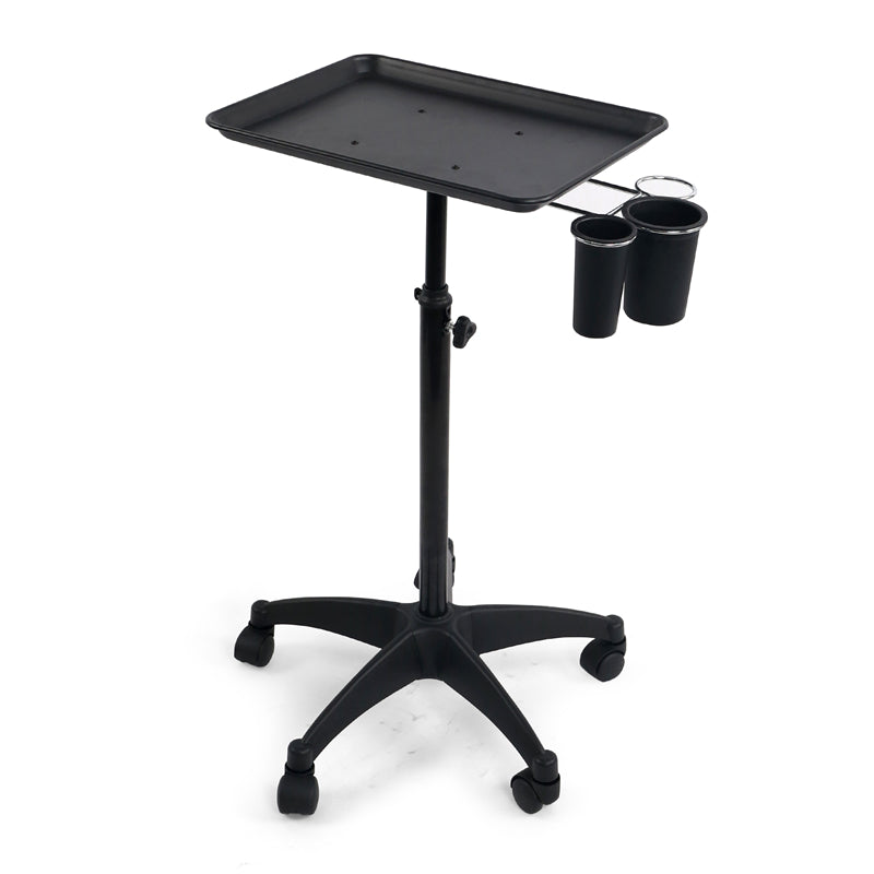 Assistant Techno Noir avec Plateau et Rangement – ​​Assistant Coiffure