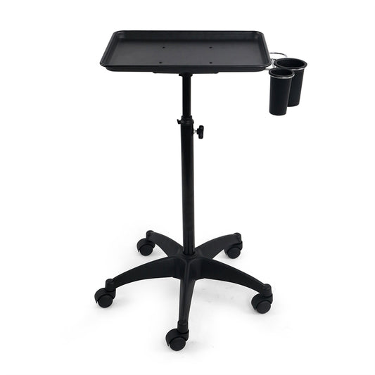 Assistant Techno Noir avec Plateau et Rangement – ​​Assistant Coiffure