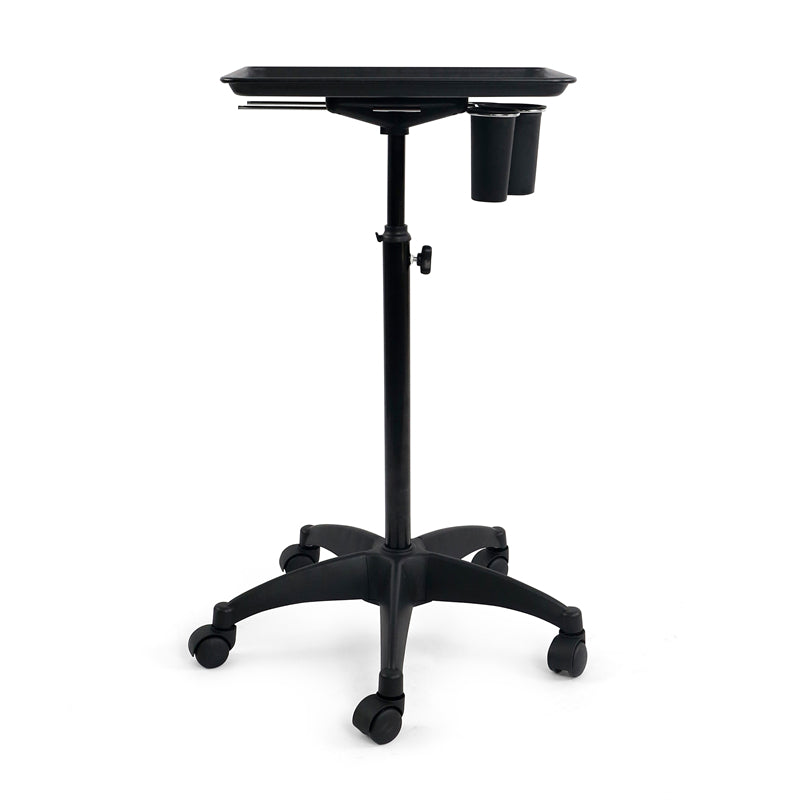 Assistant Techno Noir avec Plateau et Rangement – ​​Assistant Coiffure