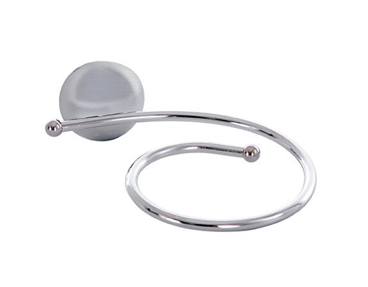 Suporte para secador de cabelo RING | Suporte redondo cromado para profissionais