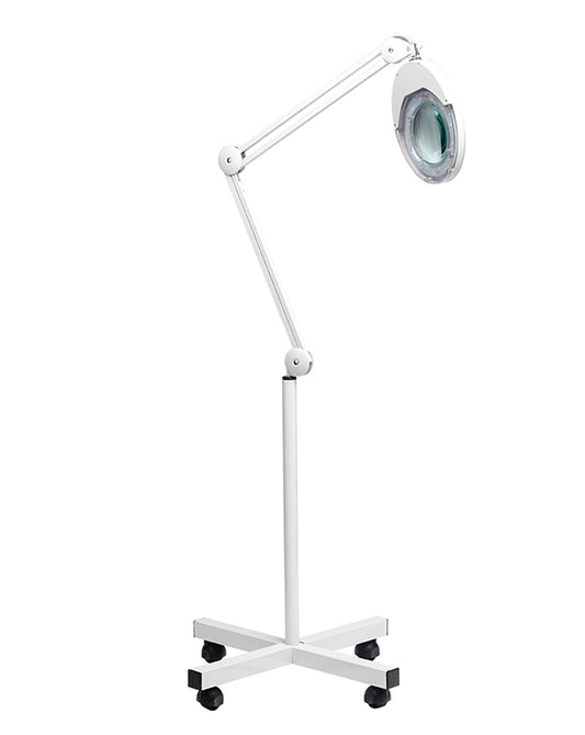 Loupe LED sur pied avec 5 dioptries pour l'esthétique et la beauté